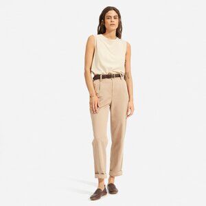 NWOT Everlane The Pleated Chino Tan Base - Size 4